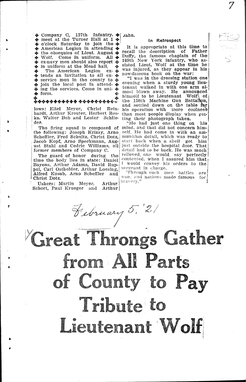  Source: Sheboygan Press Topics: Wars Date: 1921-02-02
