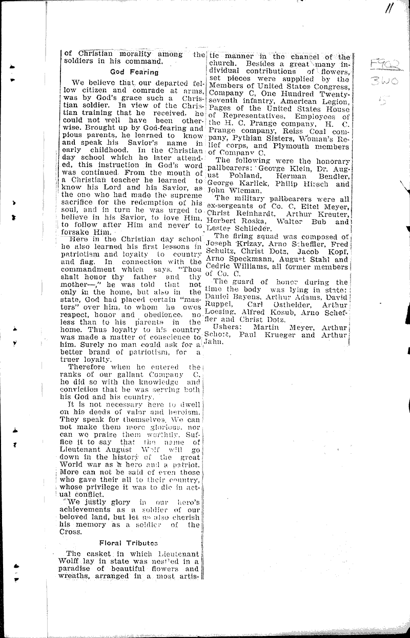  Source: Sheboygan Press Topics: Wars Date: 1921-02-02