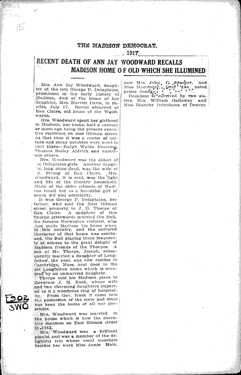  Source: Madison Democrat