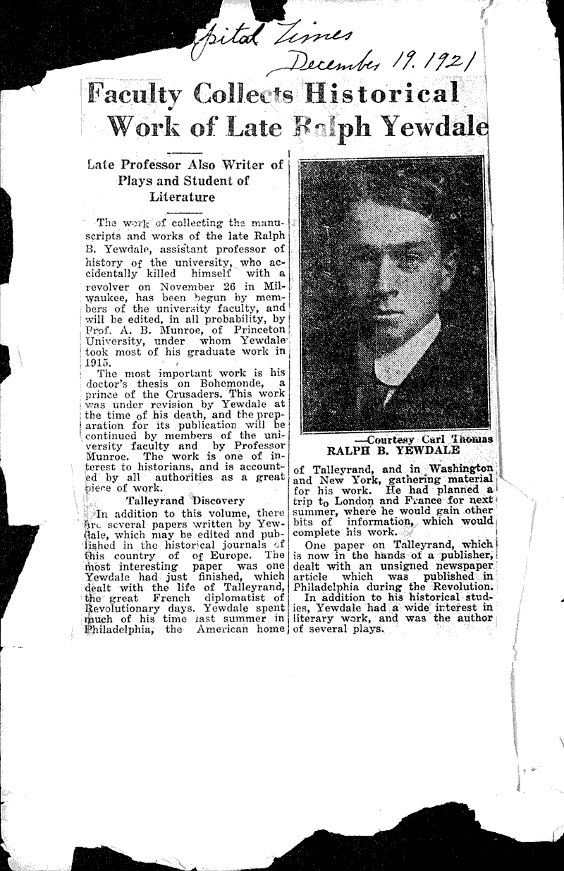  Source: Milwaukee Journal Topics: Education Date: 1921-12-11