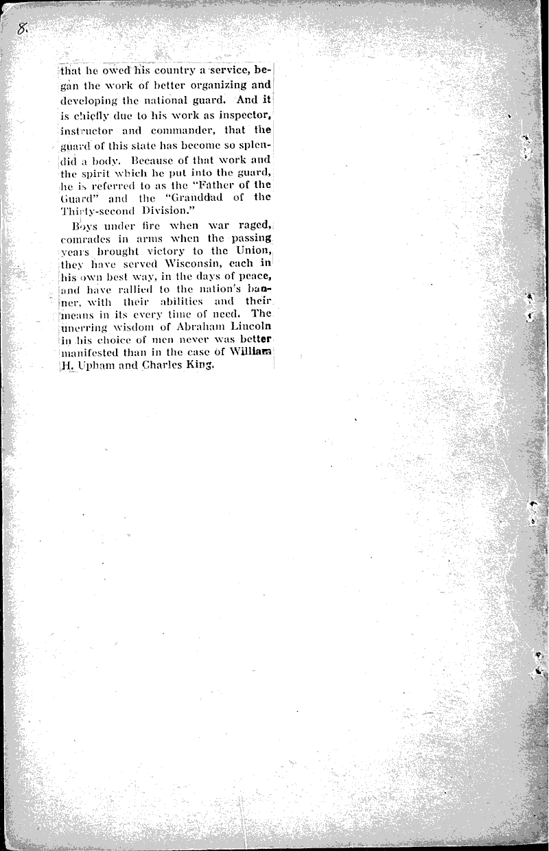  Source: Milwaukee Journal Topics: Civil War Date: 1922-10-22