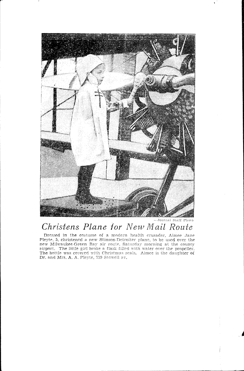  Source: Milwaukee Journal Topics: Transportation Date: 1928-12-15