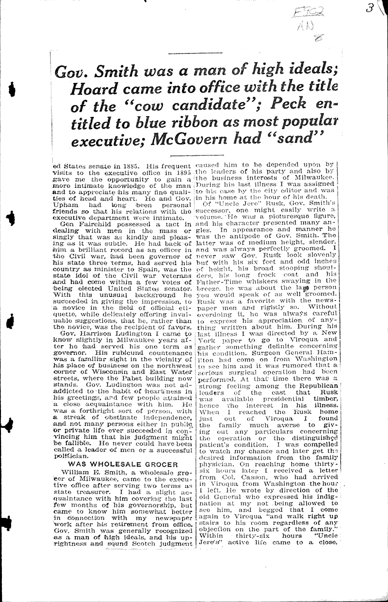  Source: Wisconsin State Journal Topics: Government and Politics Date: 1921-10-09