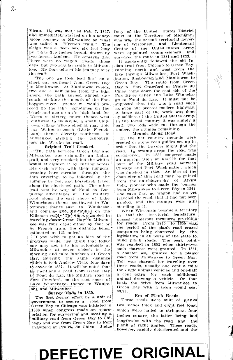  Source: Green Bay Gazette Topics: Transportation Date: 1922-08-14