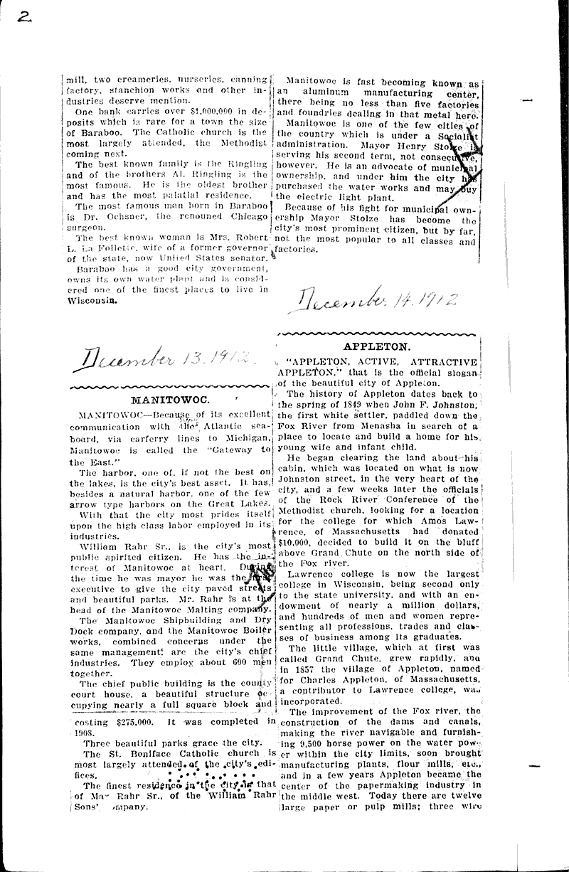  Source: Milwaukee Free Press Date: 1912-12-10