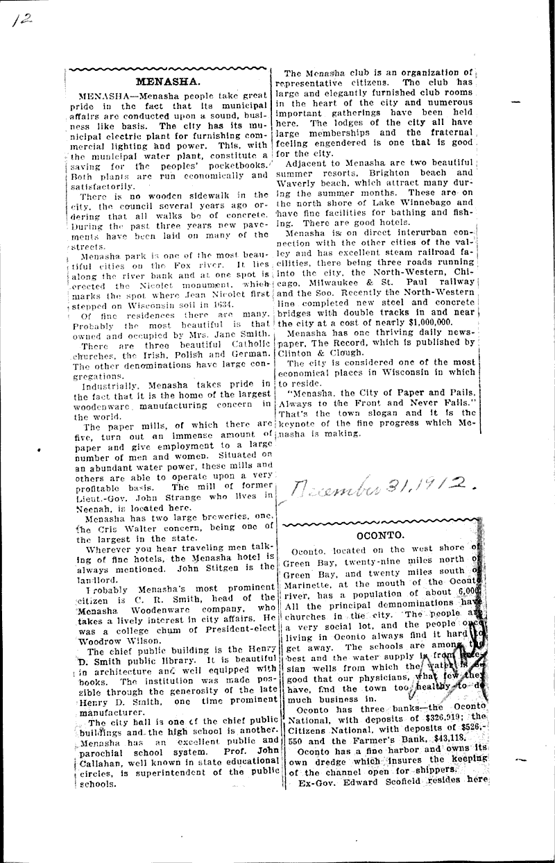  Source: Milwaukee Free Press Date: 1912-12-10