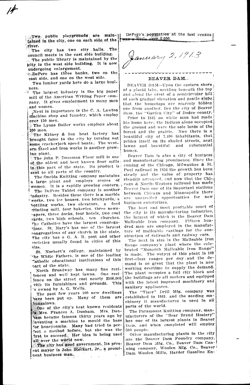  Source: Milwaukee Free Press Date: 1912-12-10