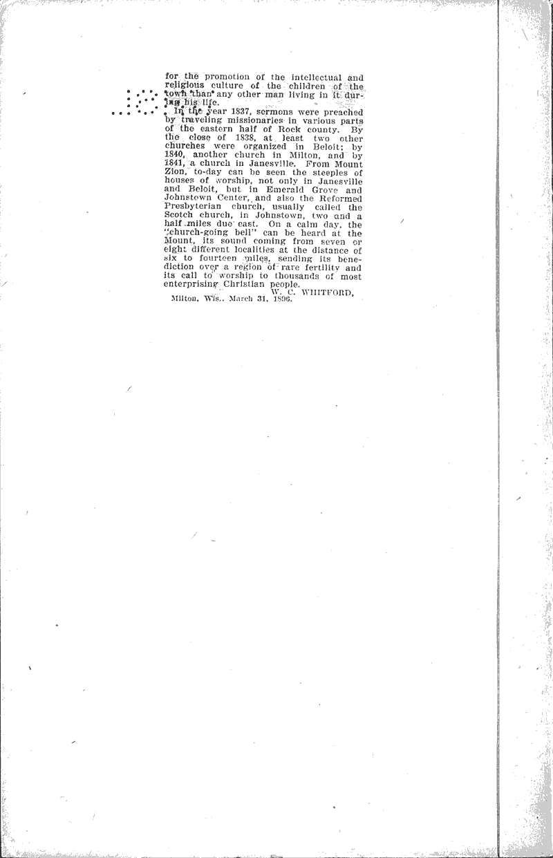 Source: Milwaukee Sentinel Topics: Church History Date: 1896-04-07