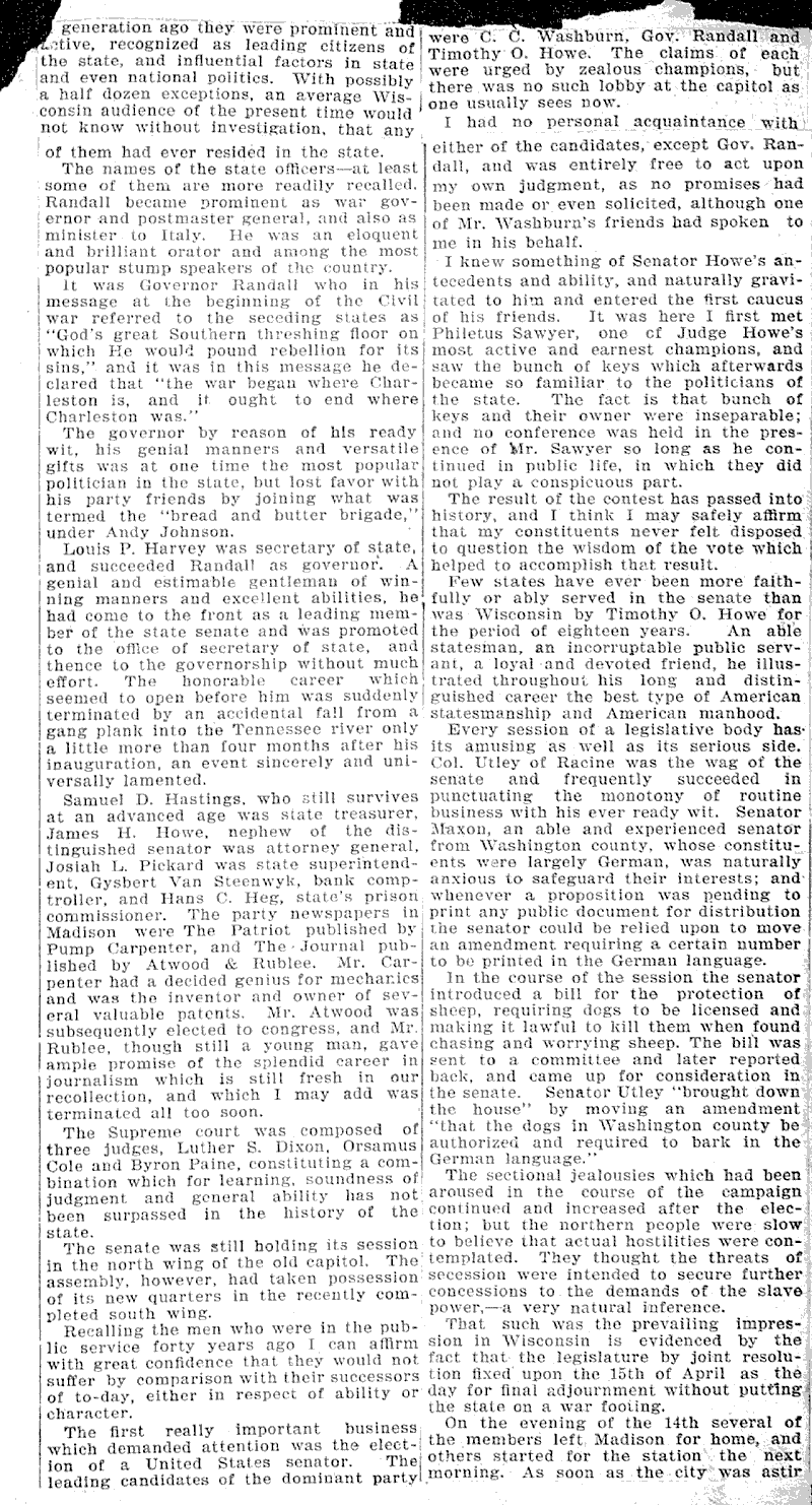  Source: Milwaukee Sentinel Topics: Government and Politics Date: 1900-11-11