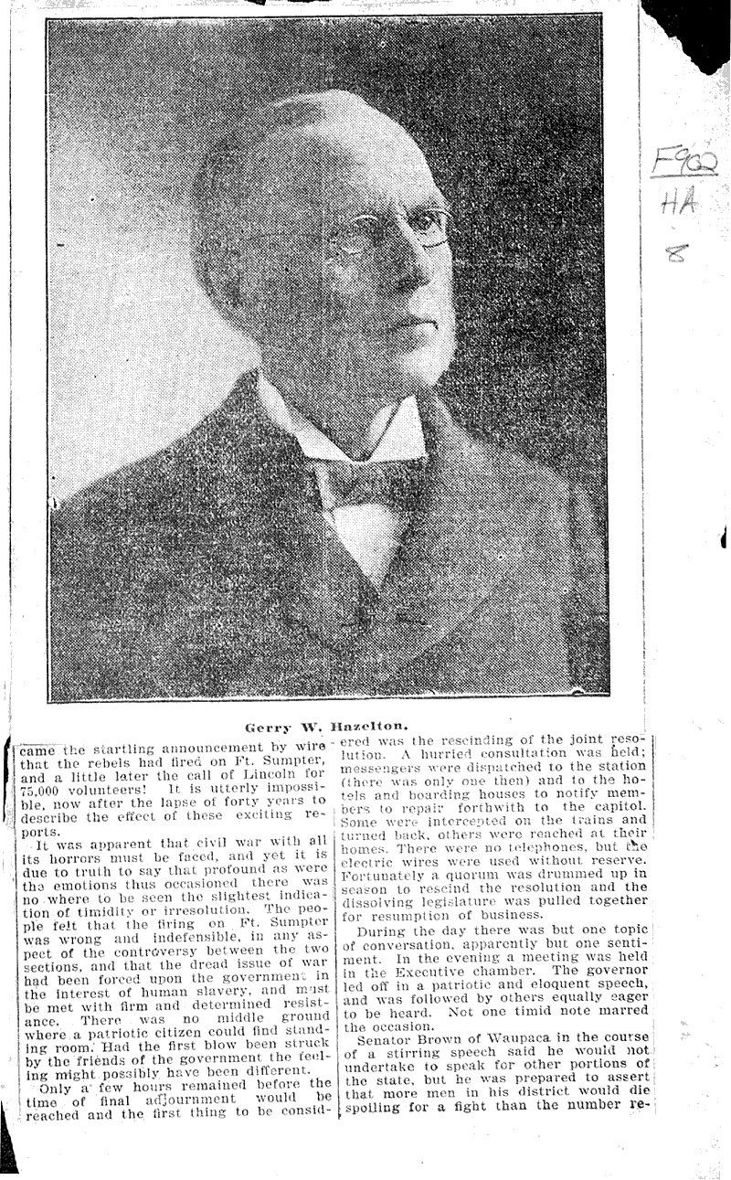  Source: Milwaukee Sentinel Topics: Government and Politics Date: 1900-11-11