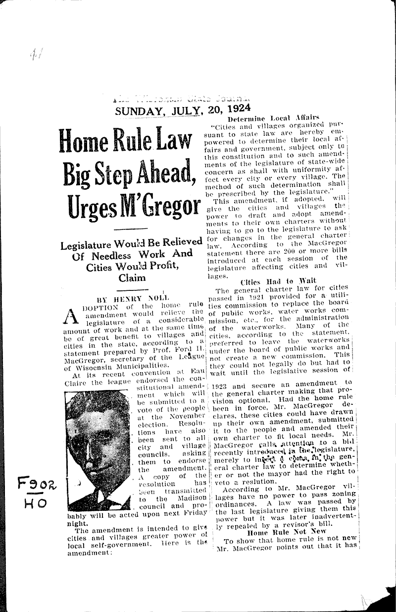  Source: Wisconsin State Journal Date: 1924-07-20