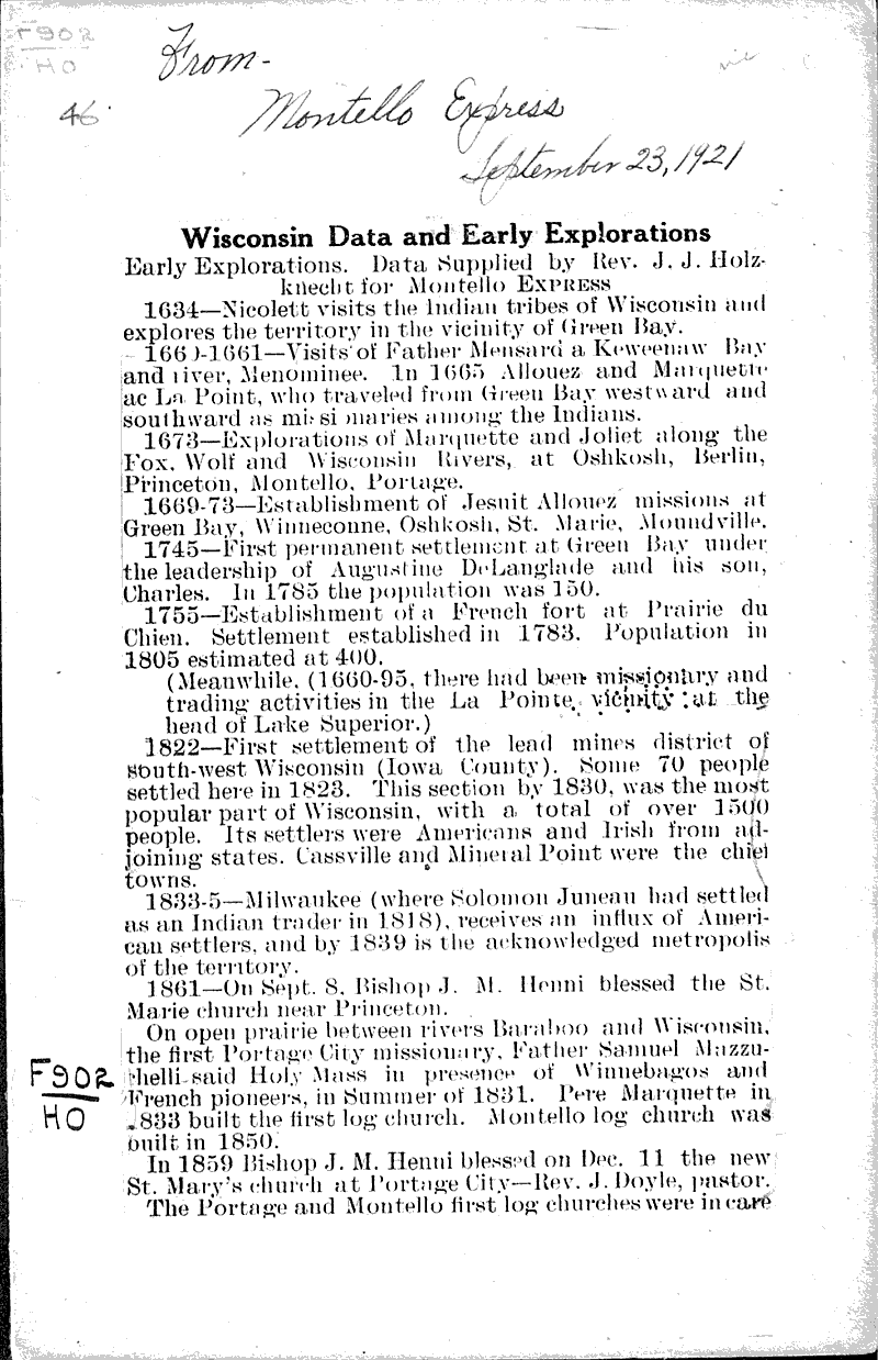  Source: Montello Express Date: 1921-09-23