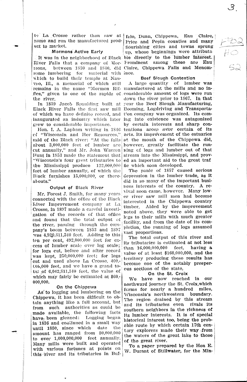  Source: La Crosse Chronicle Topics: Industry Date: 1906-10-21