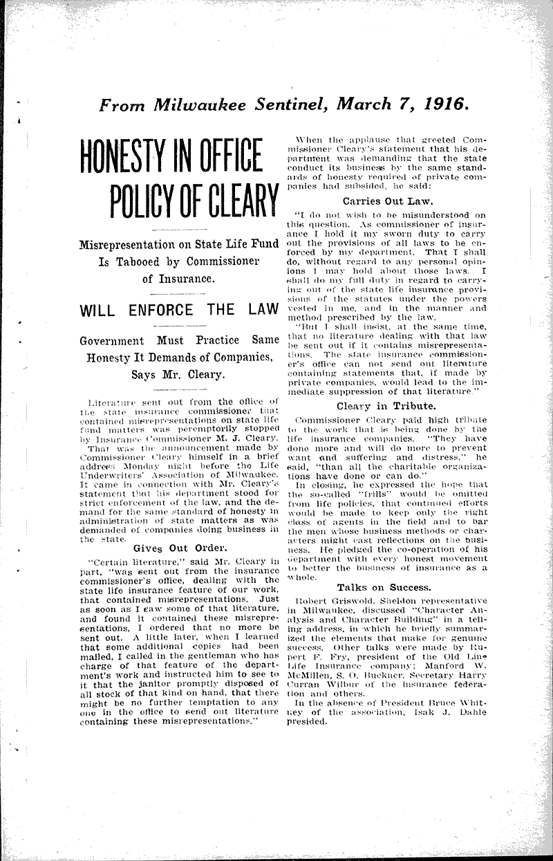 Source: Milwaukee Sentinel Topics: Industry Date: 1916-03-07