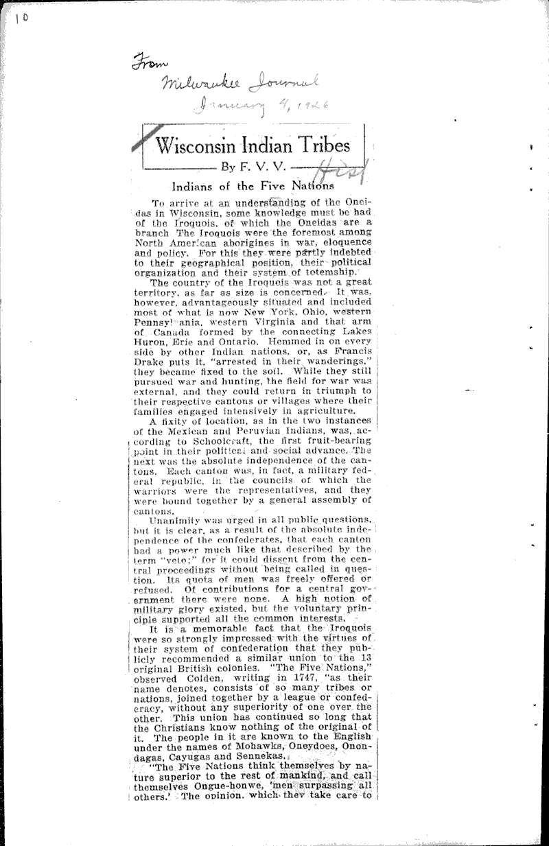  Source: Milwaukee Journal Topics: Indians and Native Peoples Date: 1925-12-19