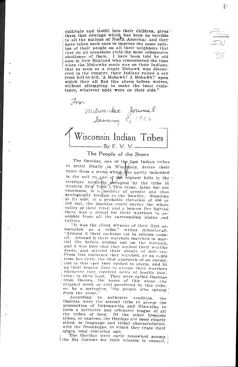  Source: Milwaukee Journal Topics: Indians and Native Peoples Date: 1925-12-19
