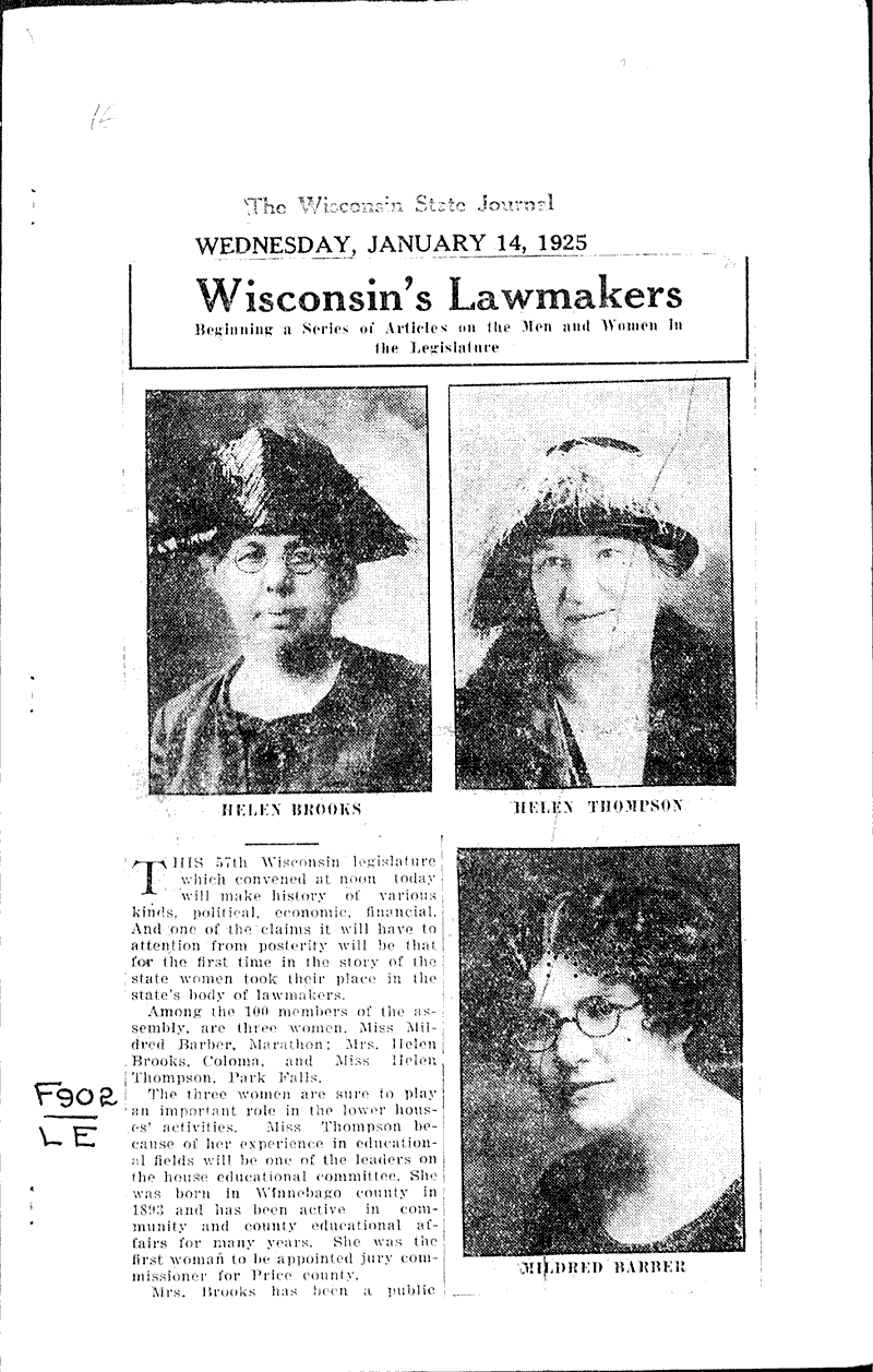  Topics: Government and Politics Date: 1925-01-14