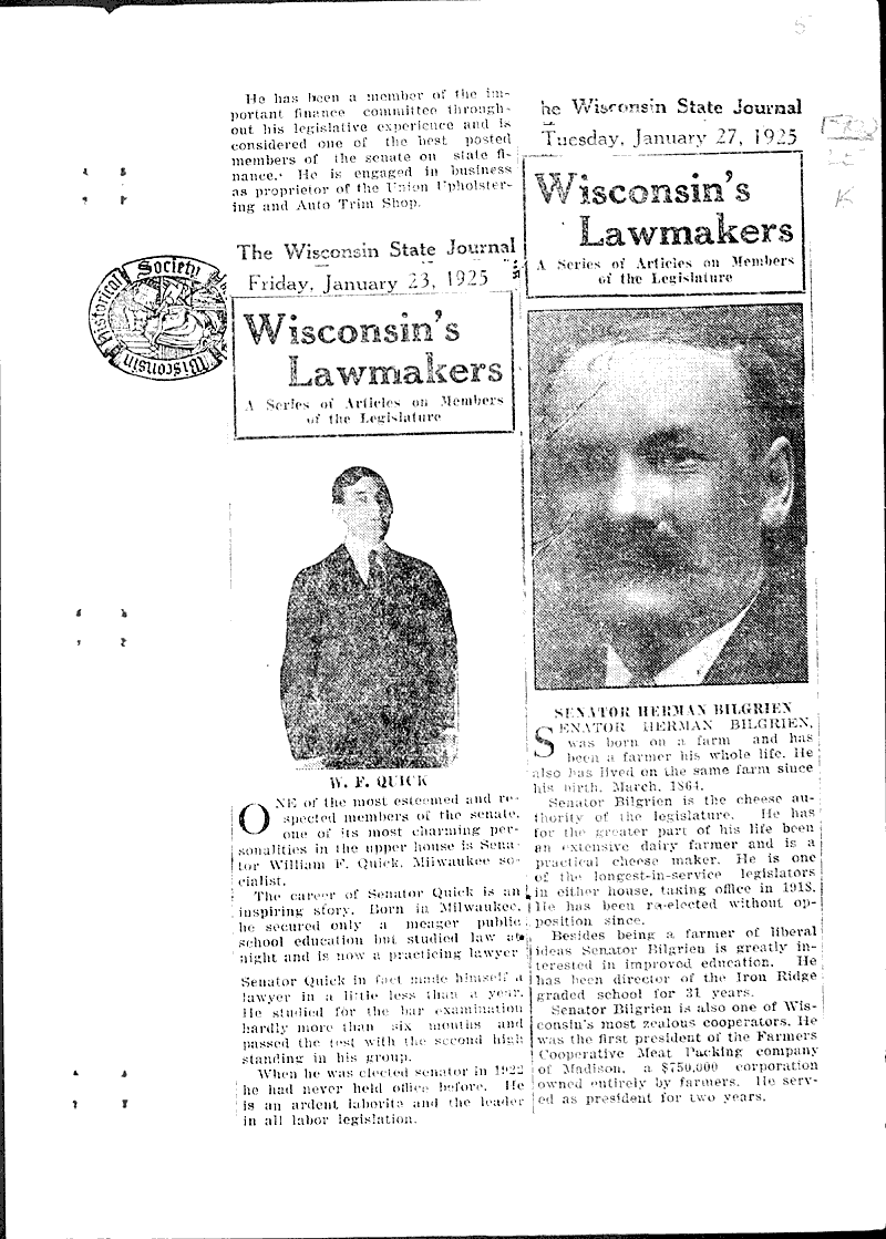  Topics: Government and Politics Date: 1925-01-14