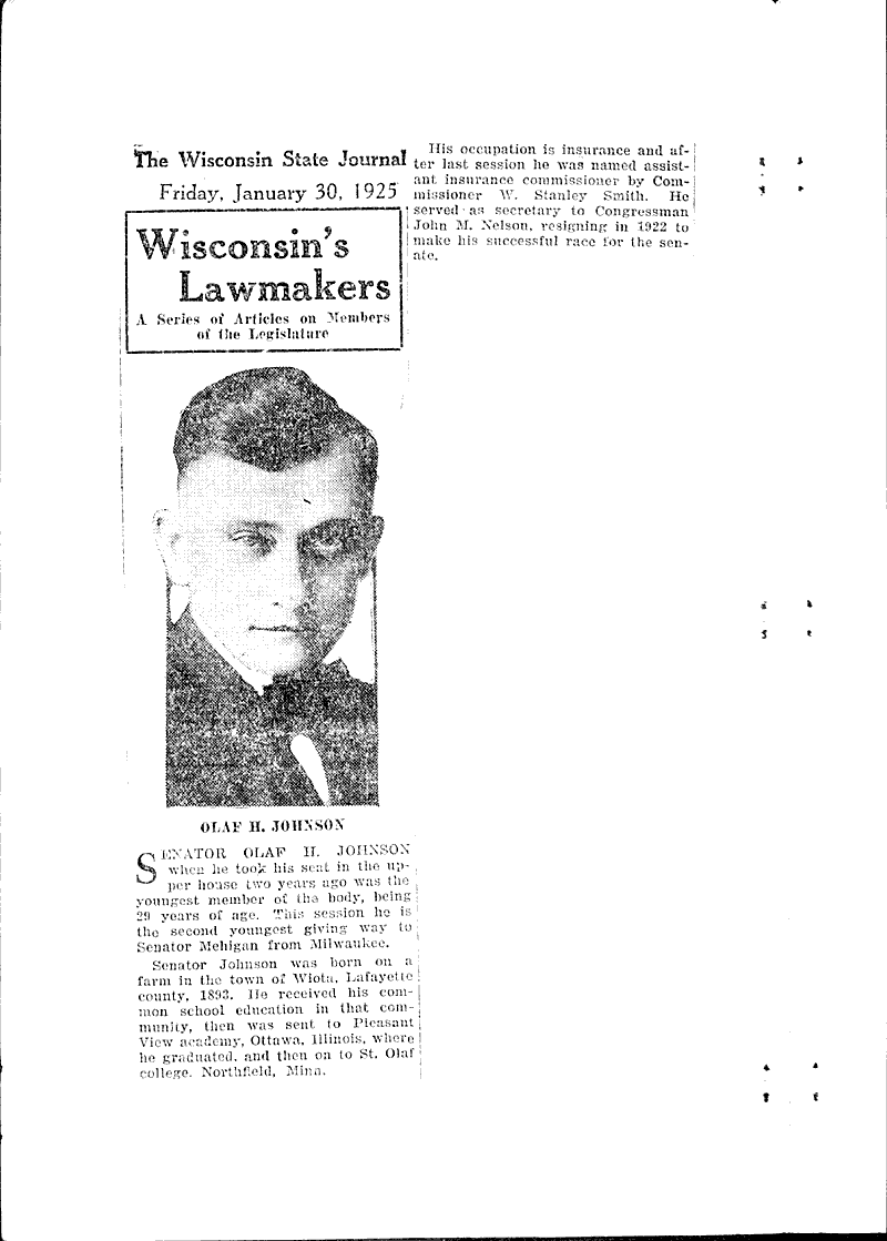  Topics: Government and Politics Date: 1925-01-14