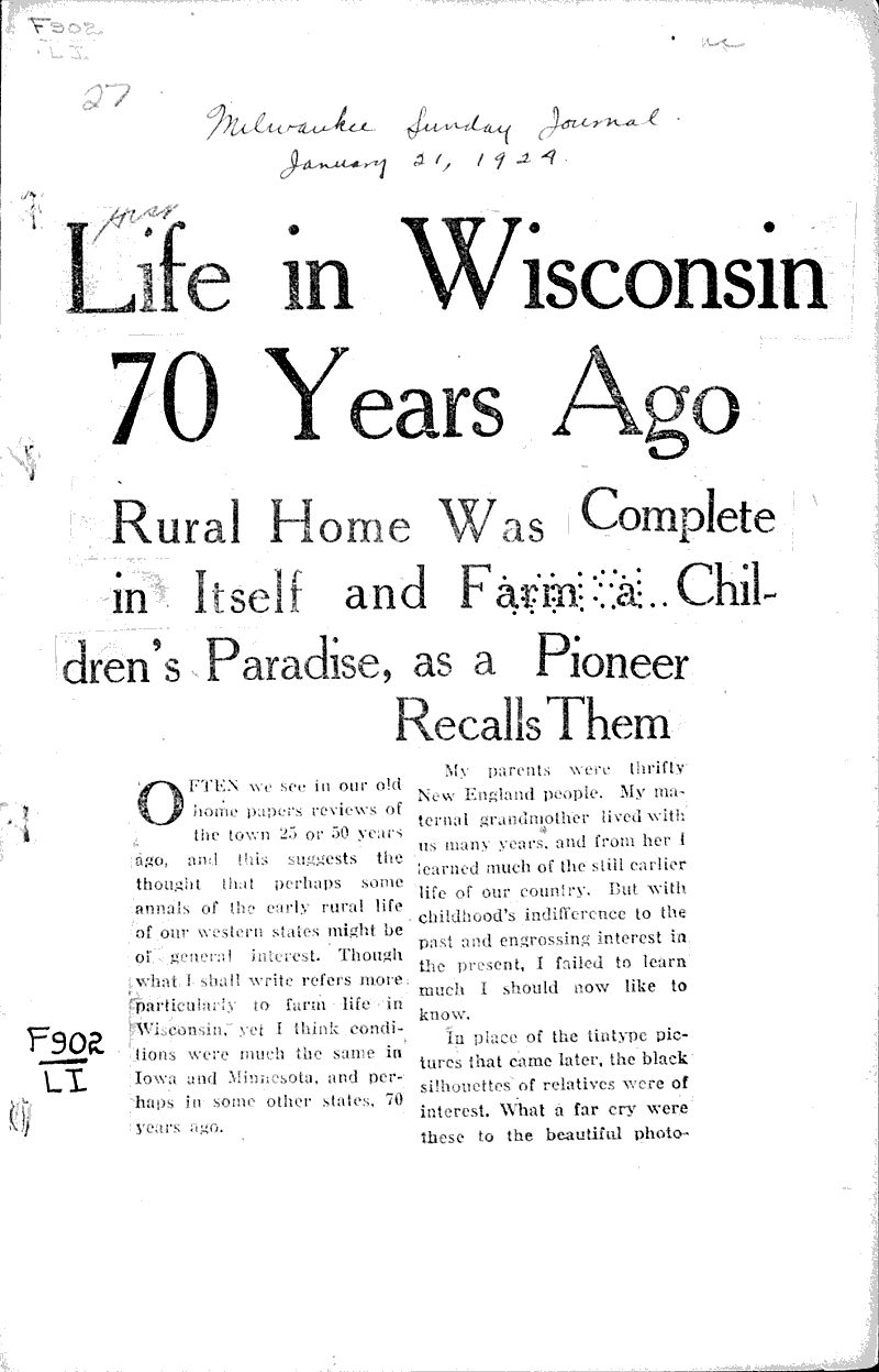  Source: Milwaukee Sunday Journal Date: 1924-01-21