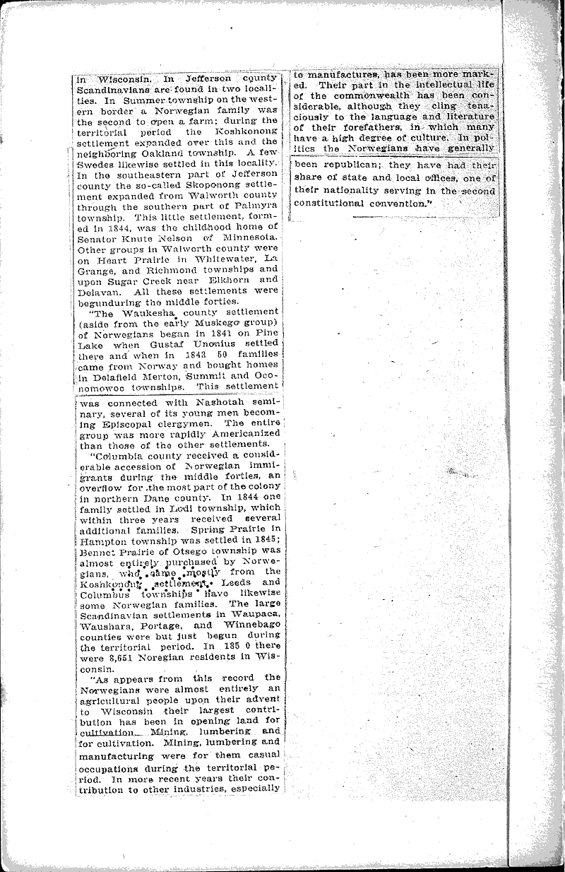  Source: Wisconsin State Journal Topics: Immigrants Date: 1923-05-06