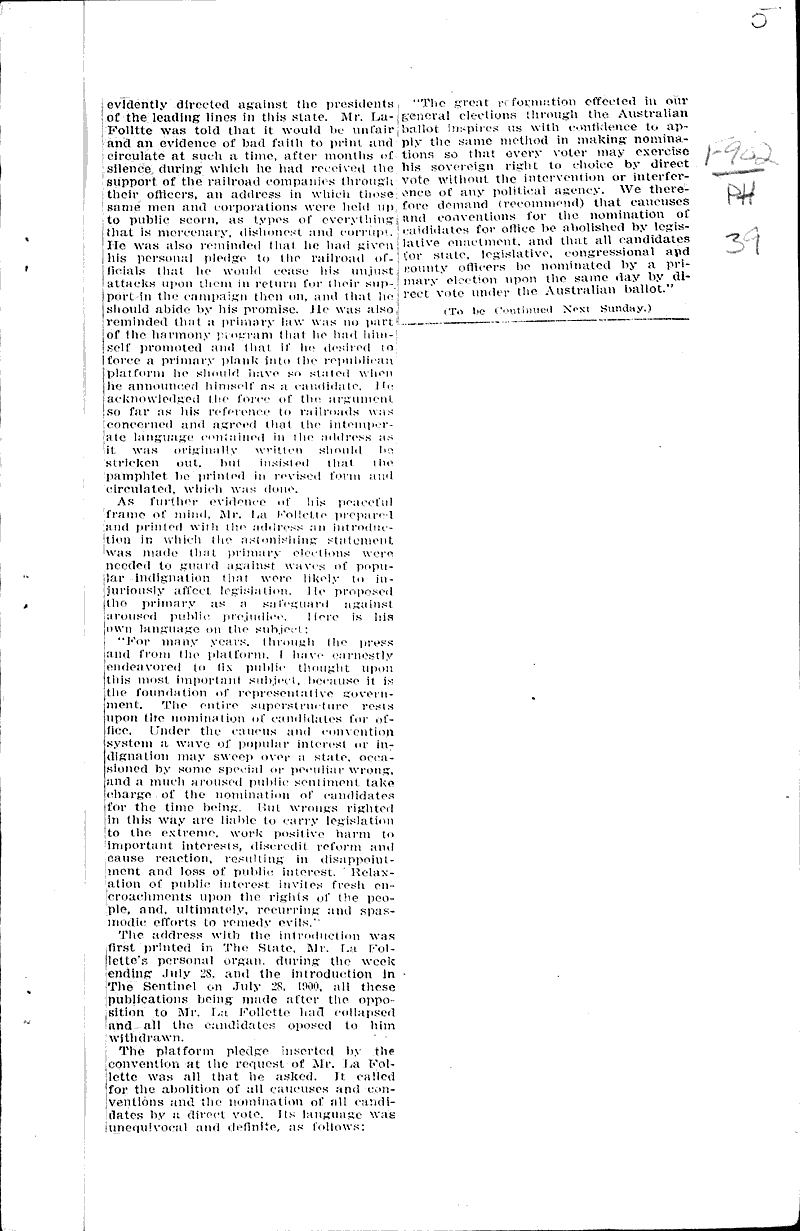  Source: Milwaukee Sentinel Topics: Government and Politics Date: 1909-10-10