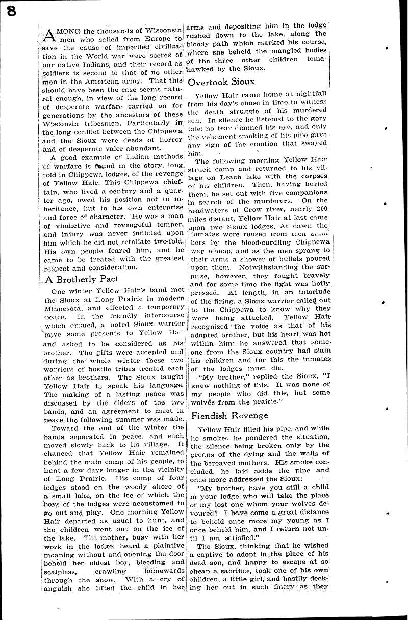  Source: Milwaukee Journal Topics: Indians and Native Peoples Date: 1921-10-30
