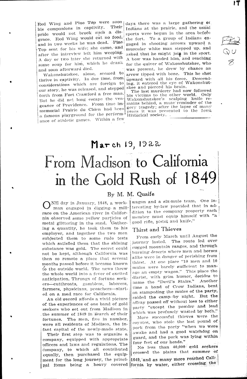  Source: Milwaukee Journal Topics: Voyages and Travels Date: 1922-03-19