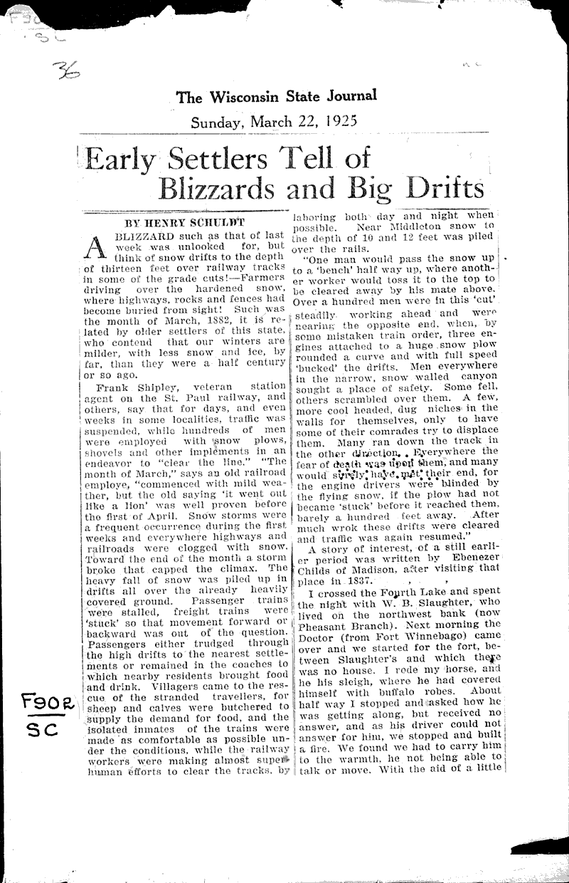  Source: Wisconsin State Journal Date: 1925-03-22