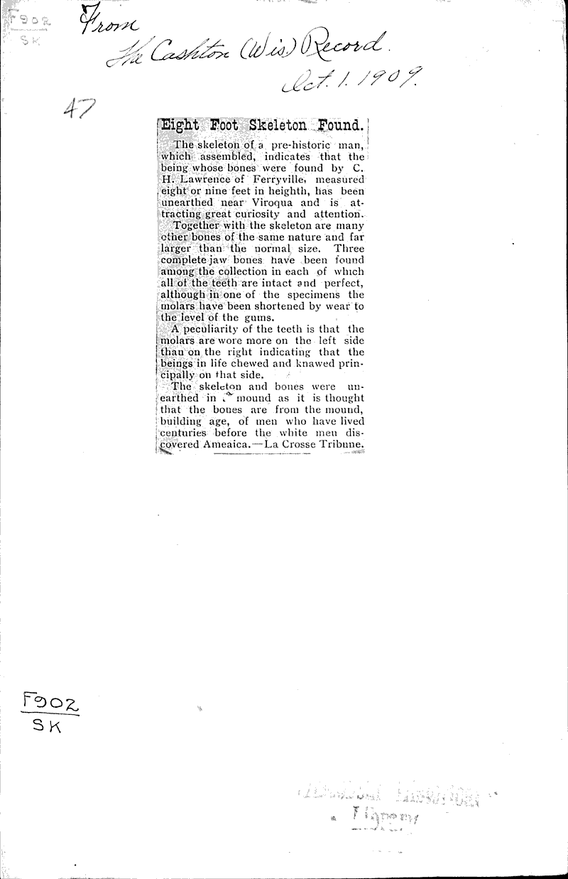  Source: Cashton Record Date: 1909-10-01