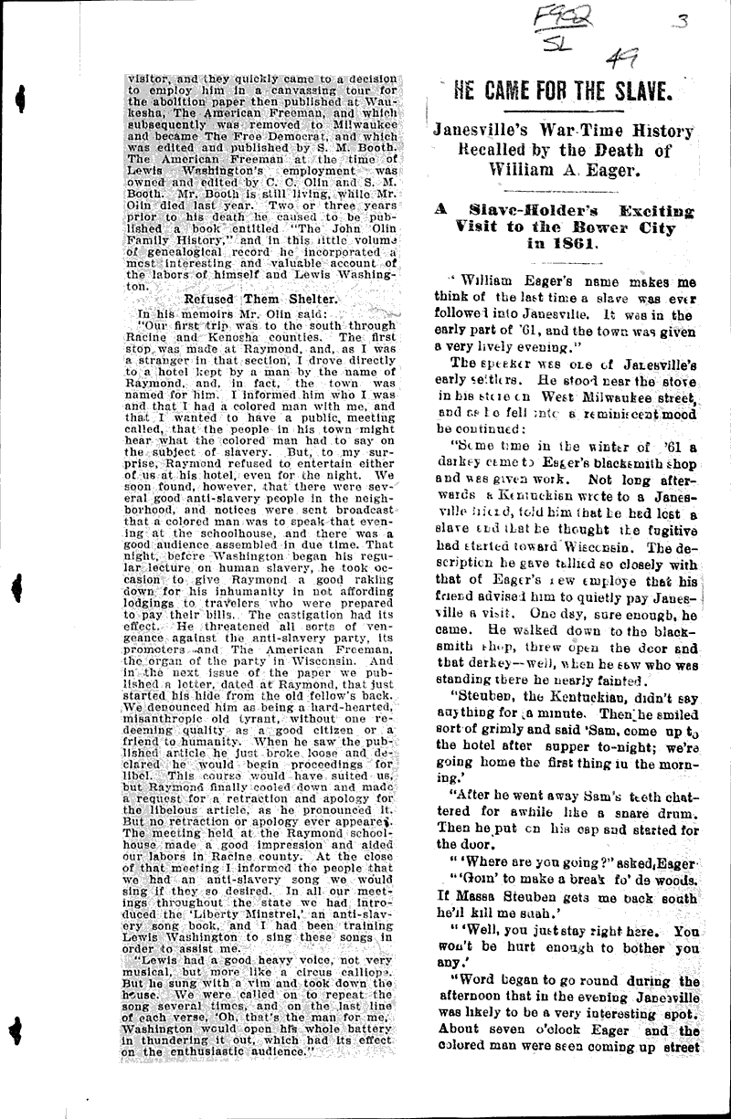  Source: Milwaukee Sentinel Date: ????-12-22