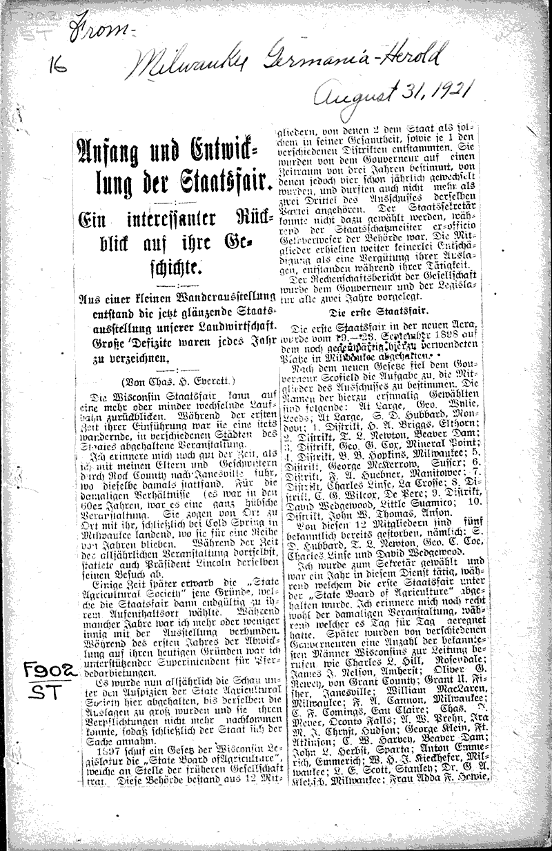  Source: Milwaukee Herold Date: 1921-08-31