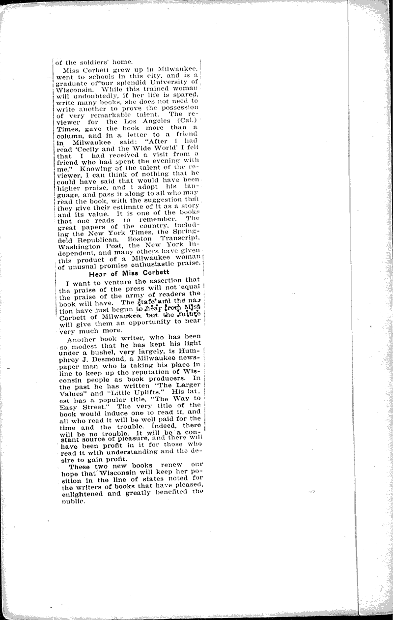  Source: Wisconsin State Journal Topics: Art and Music Date: 1916-12-31