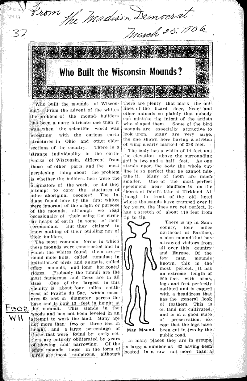  Source: Madison Democrat Topics: Indians and Native Peoples Date: 1906-03-25