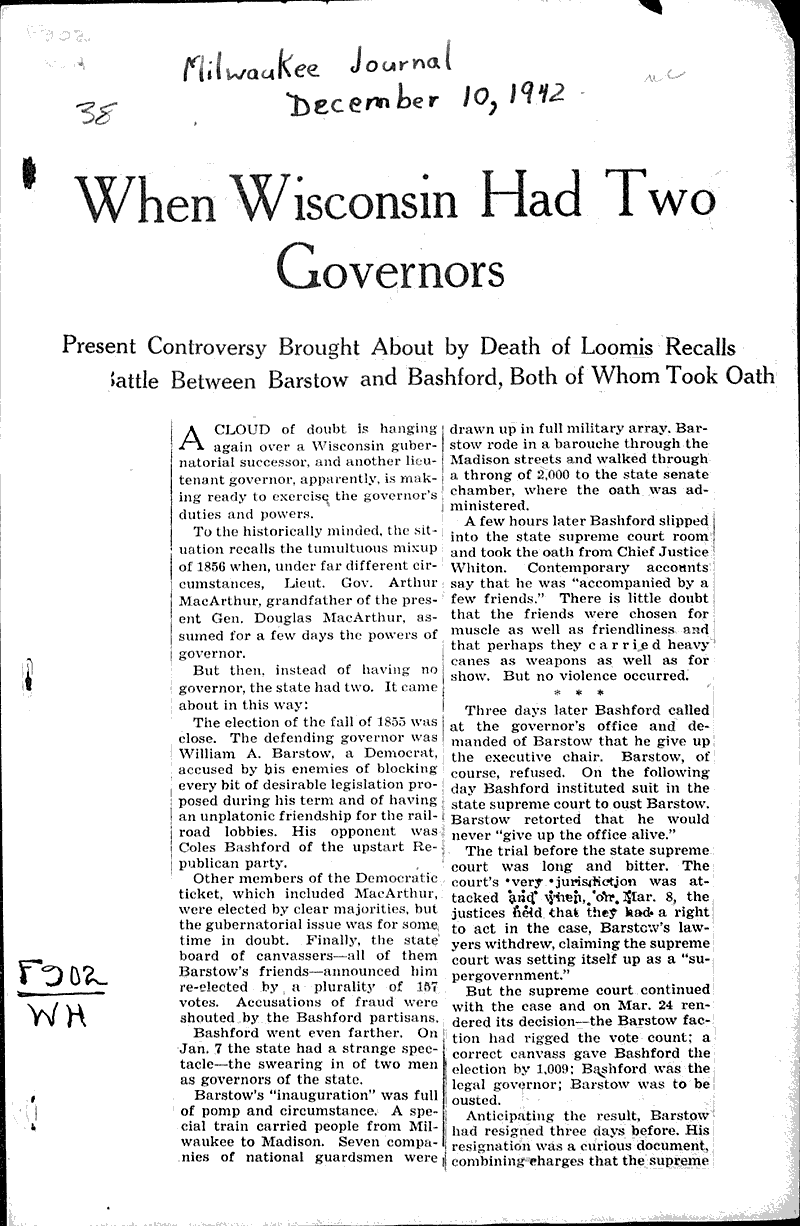  Source: Milwaukee Journal Topics: Government and Politics Date: 1942-12-10