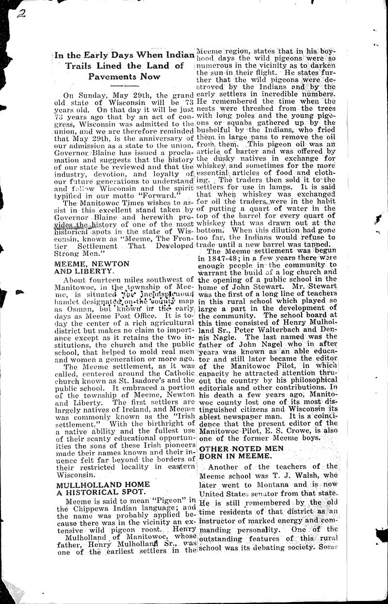  Source: Manitowoc Times Date: 1921-05-25