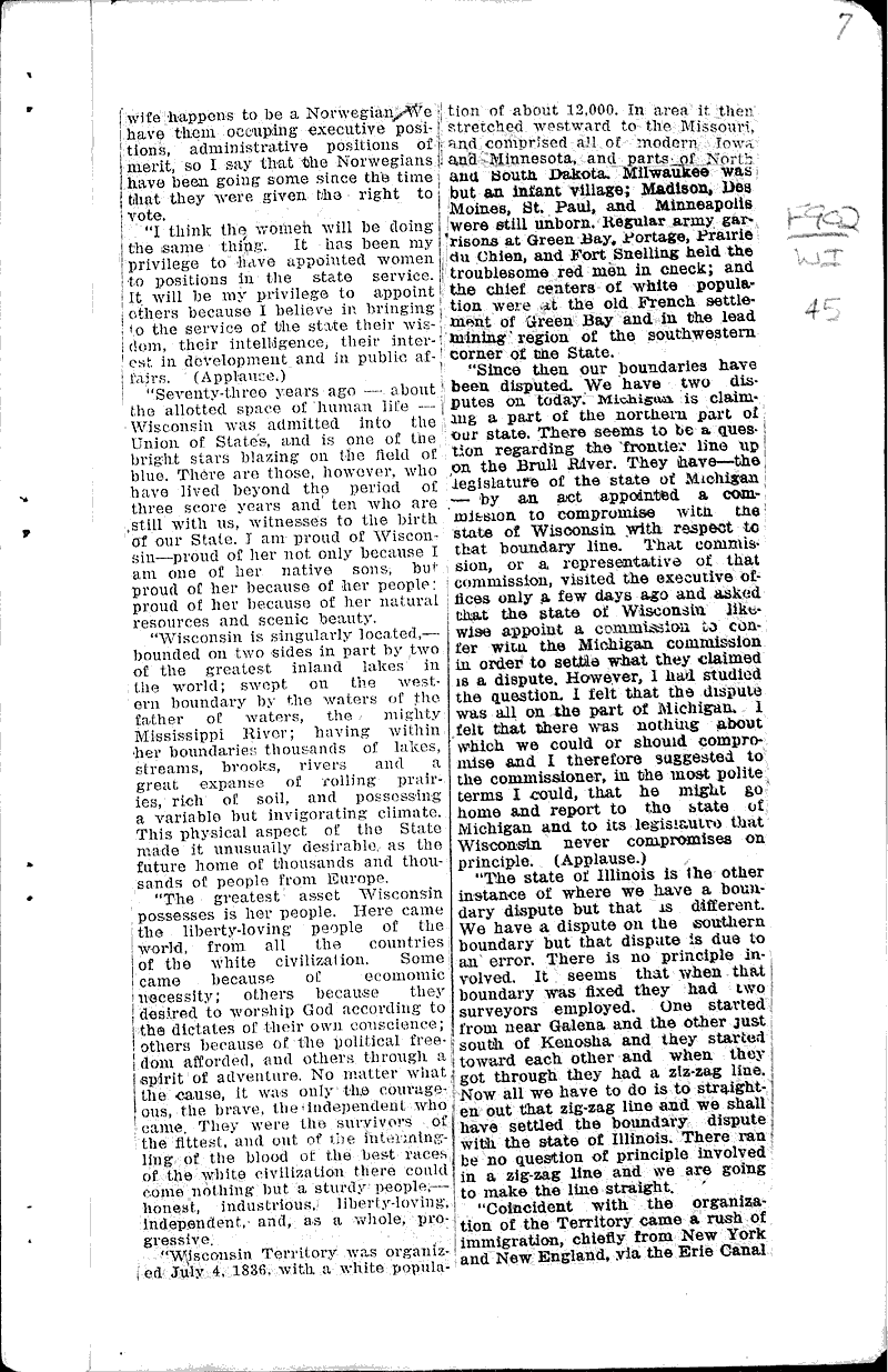  Source: Sheboygan Press Topics: Government and Politics Date: 1921-05-31