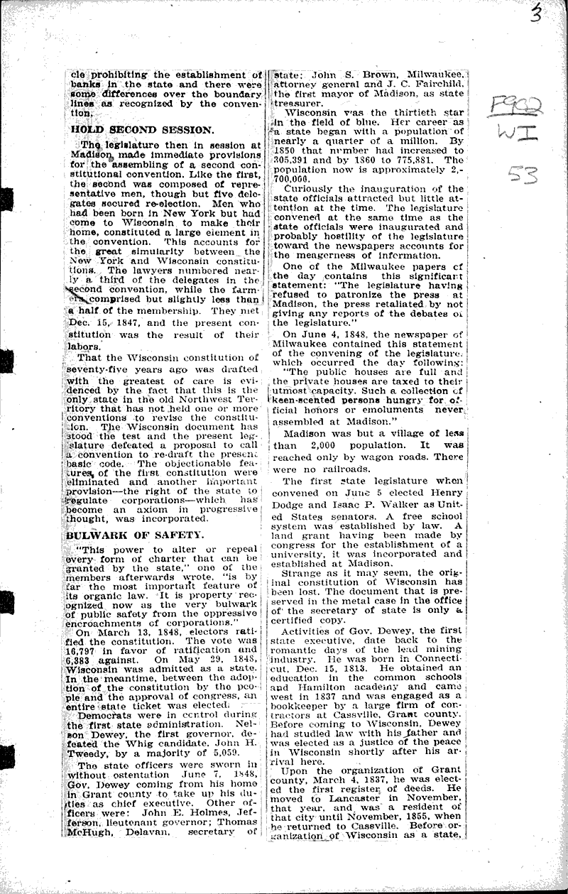  Source: Milwaukee Telegram Date: 1923-05-27