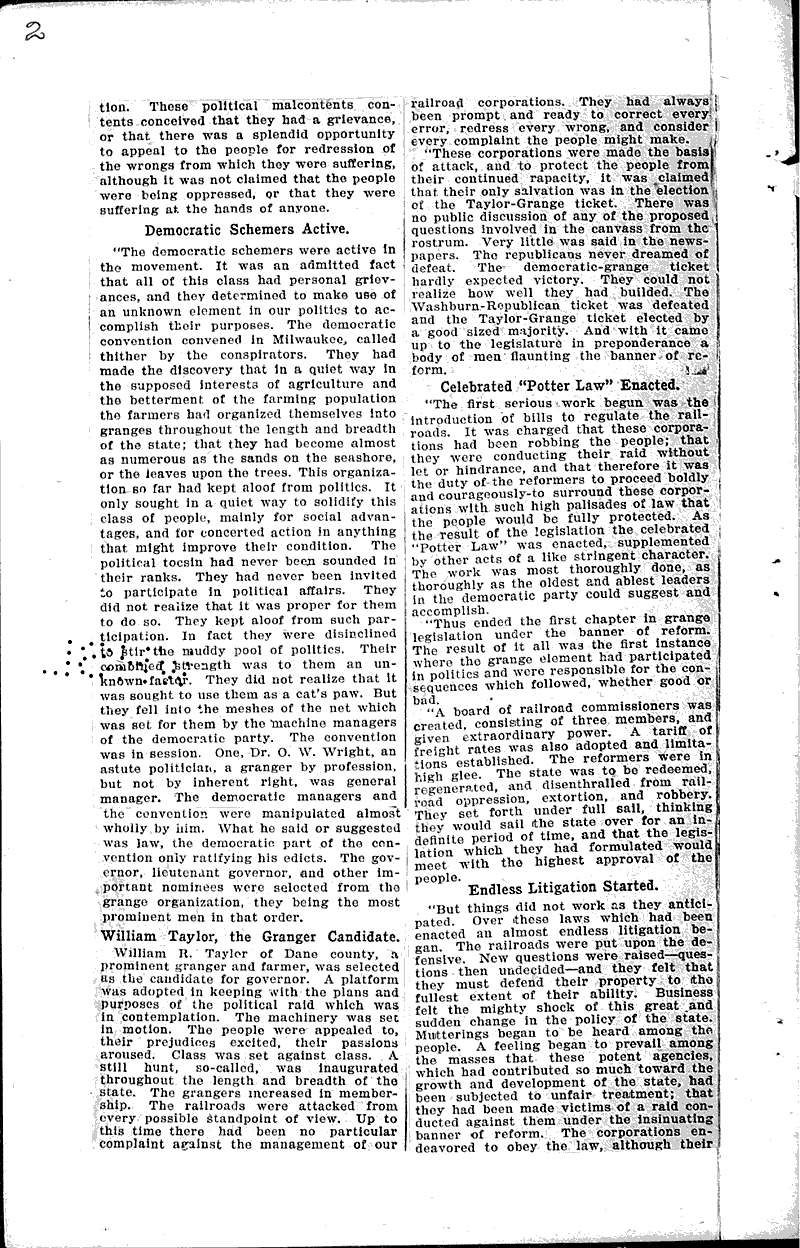 Same thing was tried in 1873 Source: Other Topics: Government and Politics Date: 1903-03-16