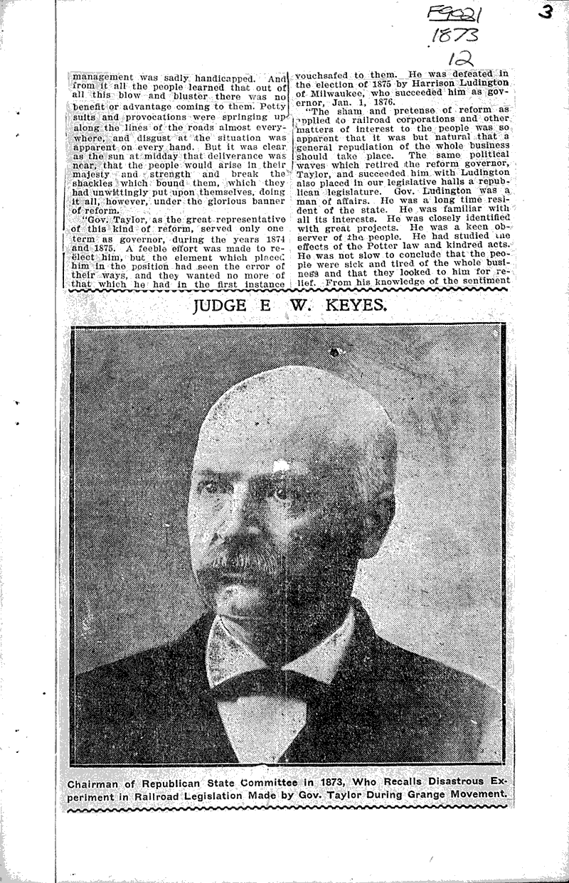 Same thing was tried in 1873 Source: Other Topics: Government and Politics Date: 1903-03-16