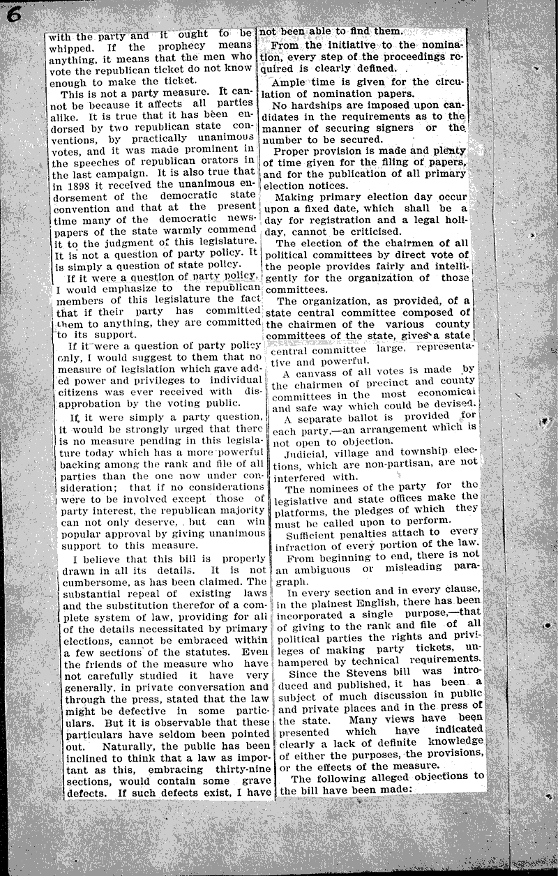  Source: Brodhead Register Topics: Government and Politics Date: 1901-02-27