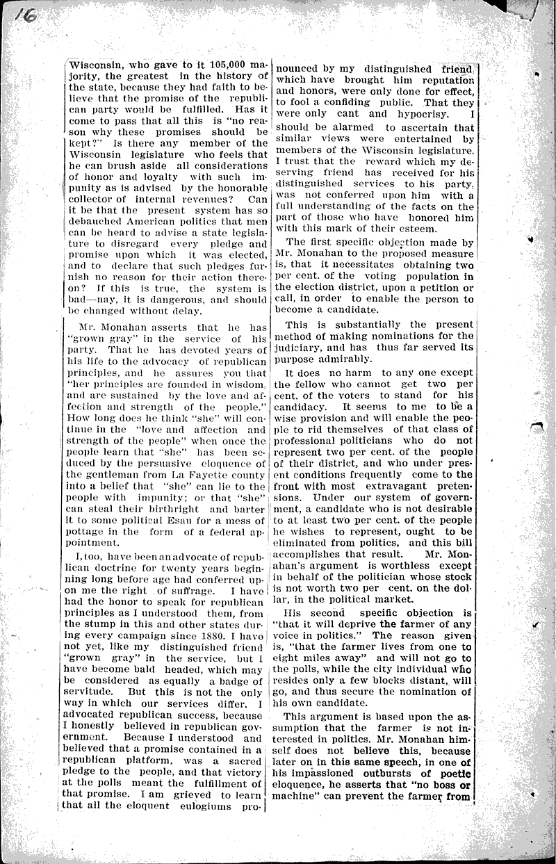  Source: Brodhead Register Topics: Government and Politics Date: 1901-02-27