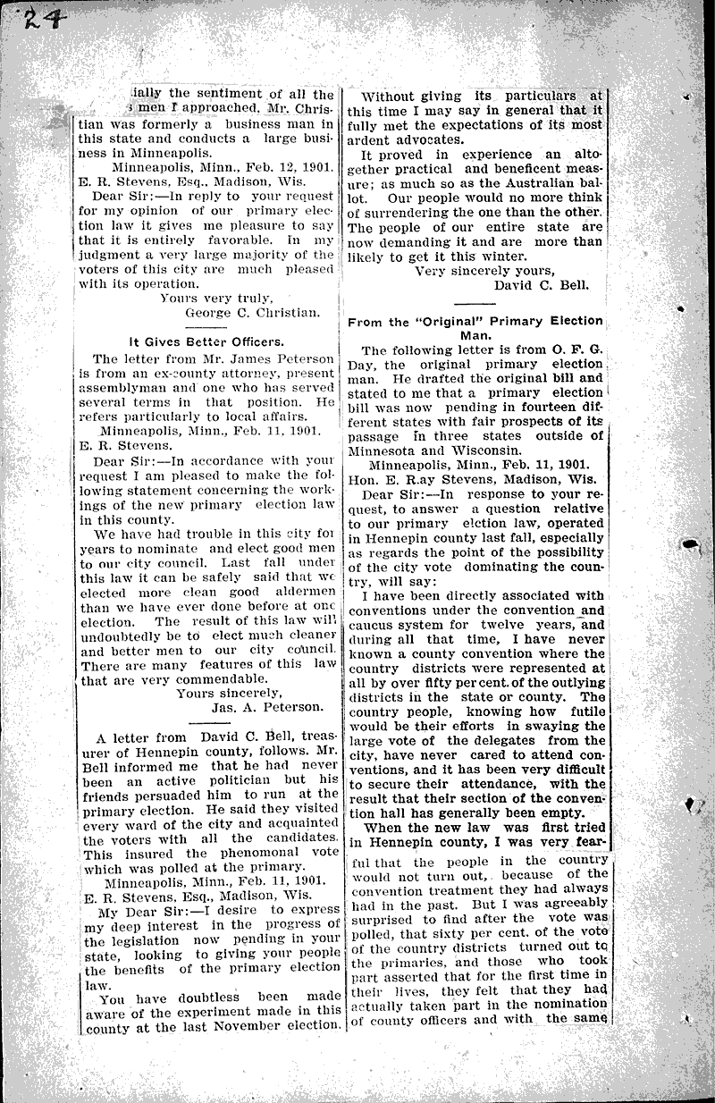  Source: Brodhead Register Topics: Government and Politics Date: 1901-02-27