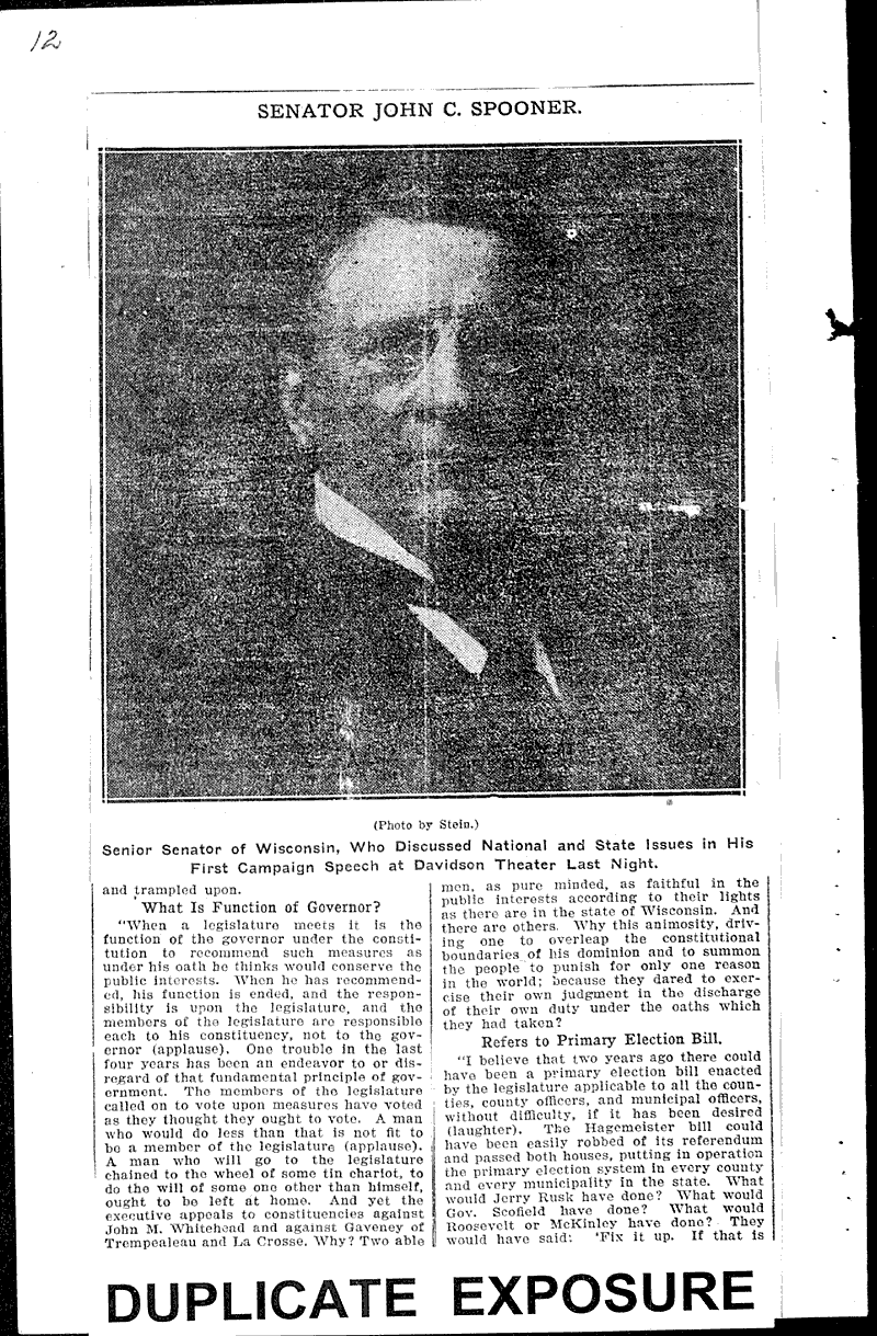  Source: Milwaukee Sentinel Topics: Government and Politics Date: 1904-10-06