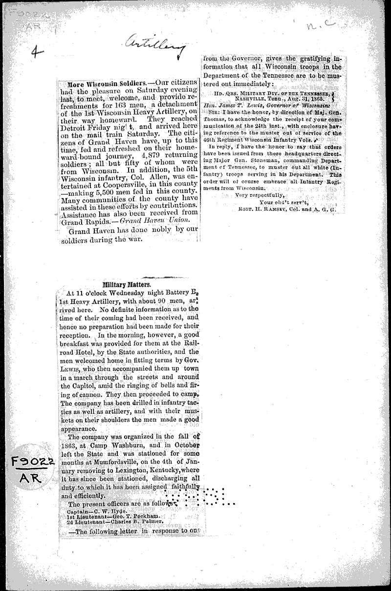  Source: La Crosse Tribune Topics: Civil War Date: 1914-07-03