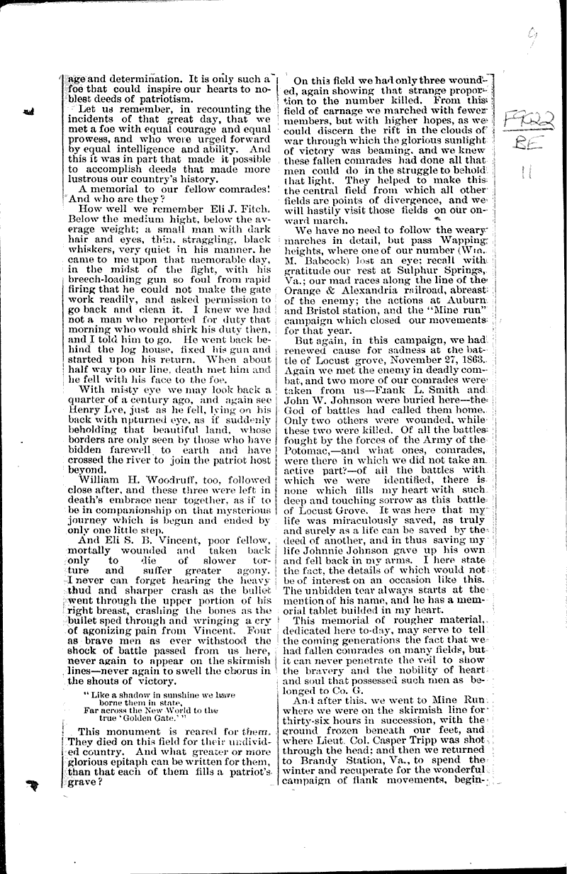  Source: Wisconsin State Journal Topics: Civil War Date: 1888-07-21