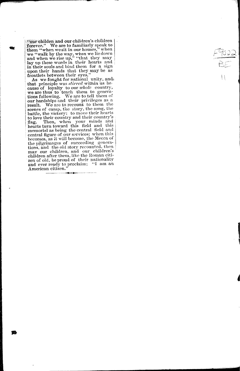  Source: Wisconsin State Journal Topics: Civil War Date: 1888-07-21