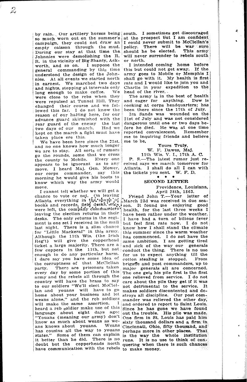  Source: Madison Democrat Topics: Civil War Date: 1919-07-06
