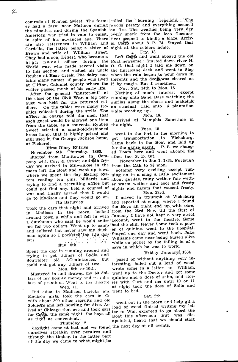  Source: Antigo Daily Journal Topics: Civil War Date: 1939-03-09