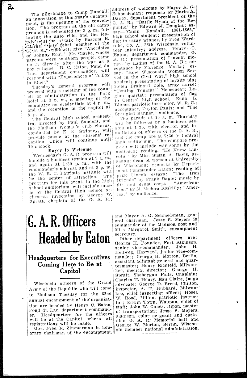  Source: Wisconsin State Journal Topics: Civil War Date: 1928-06-10